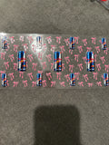 Red bull with bows
