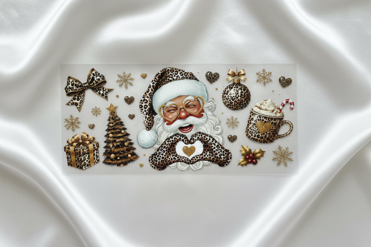 Leopard Print Santa