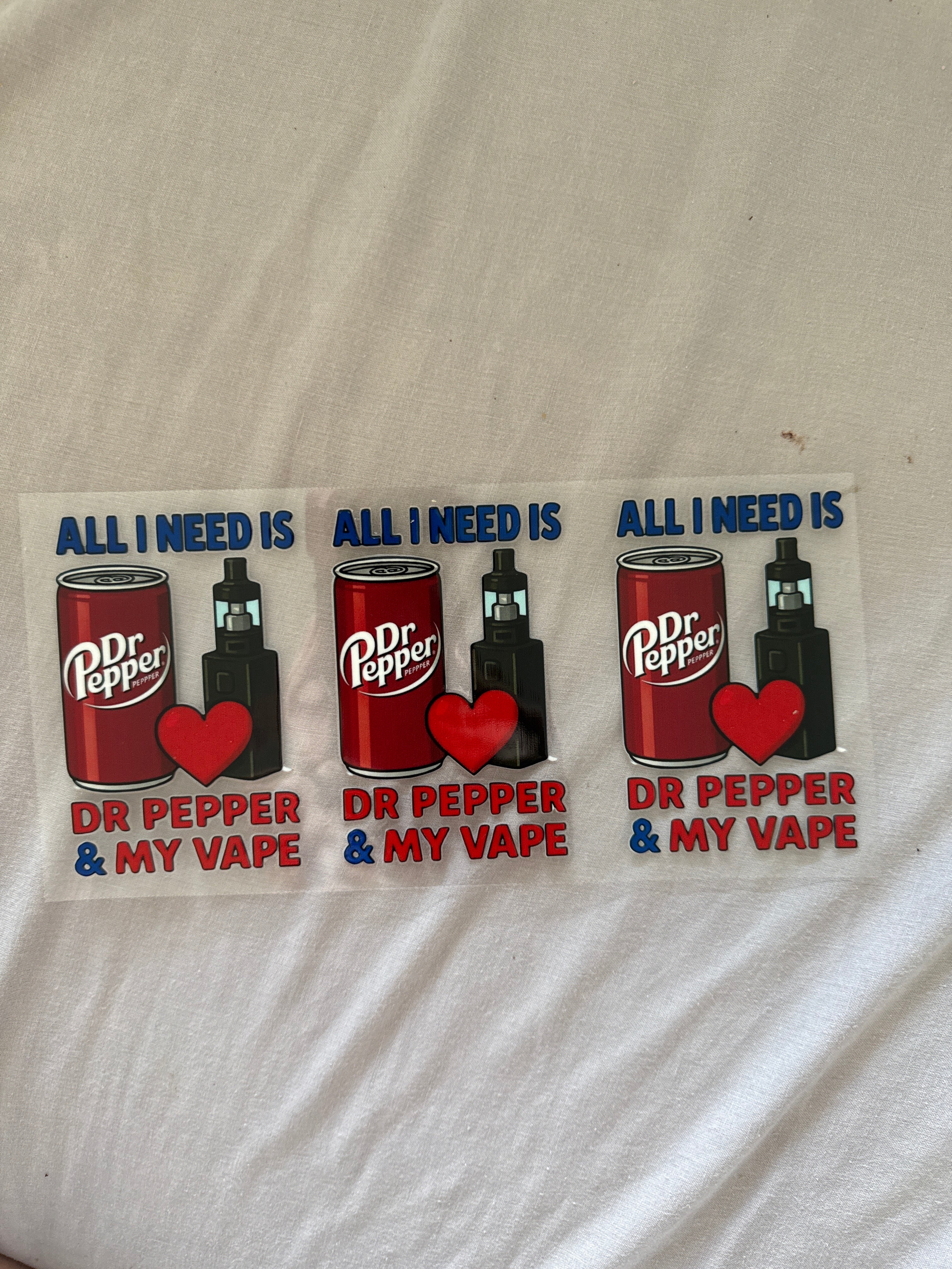 All I need is Dr Pepper & my vape