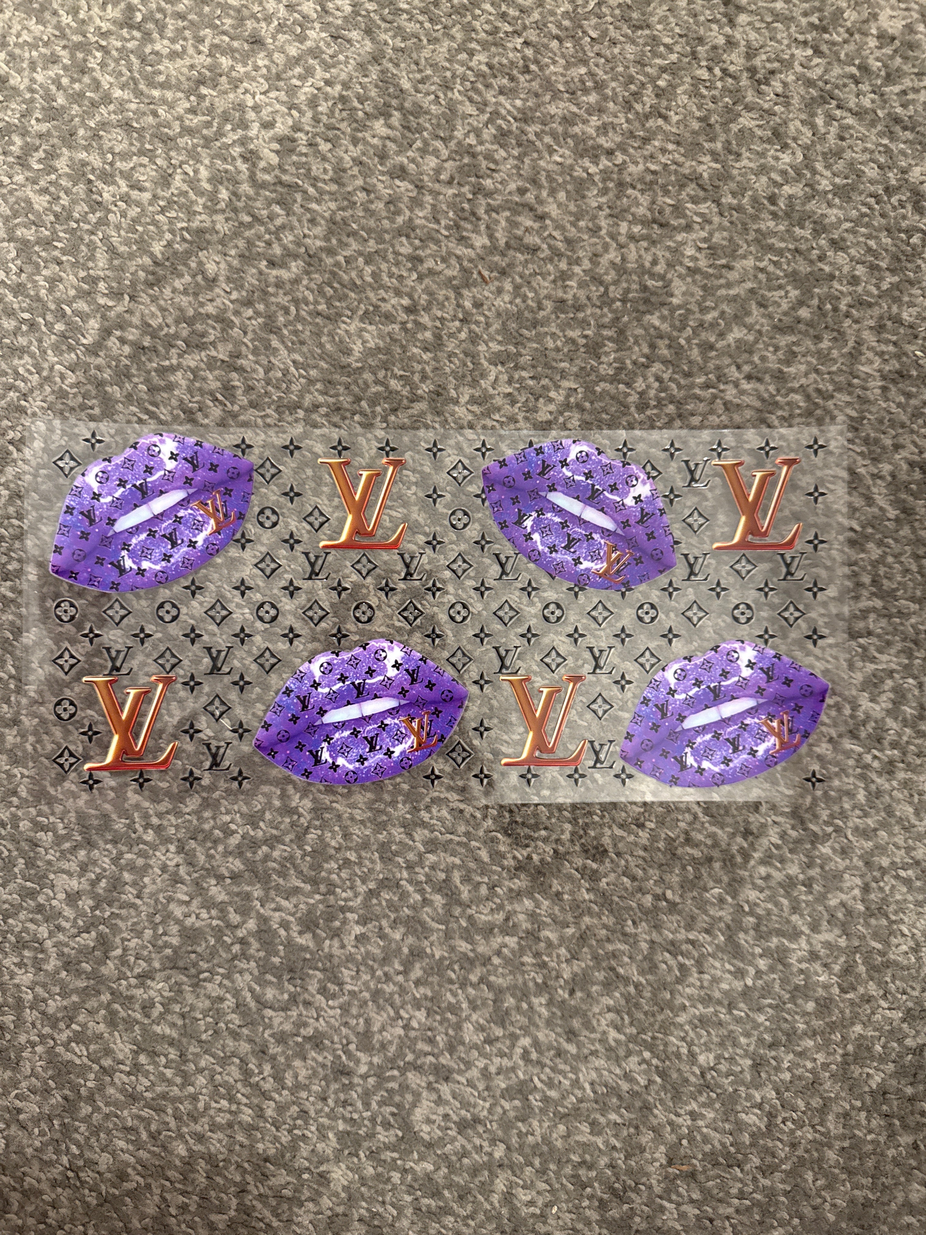 Purple LV lips