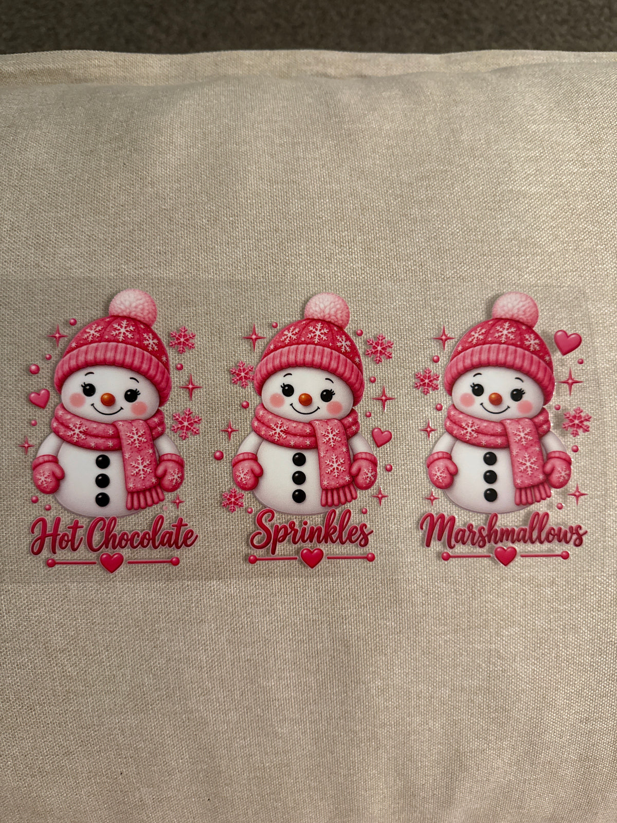 Snowmen hot chocolate station