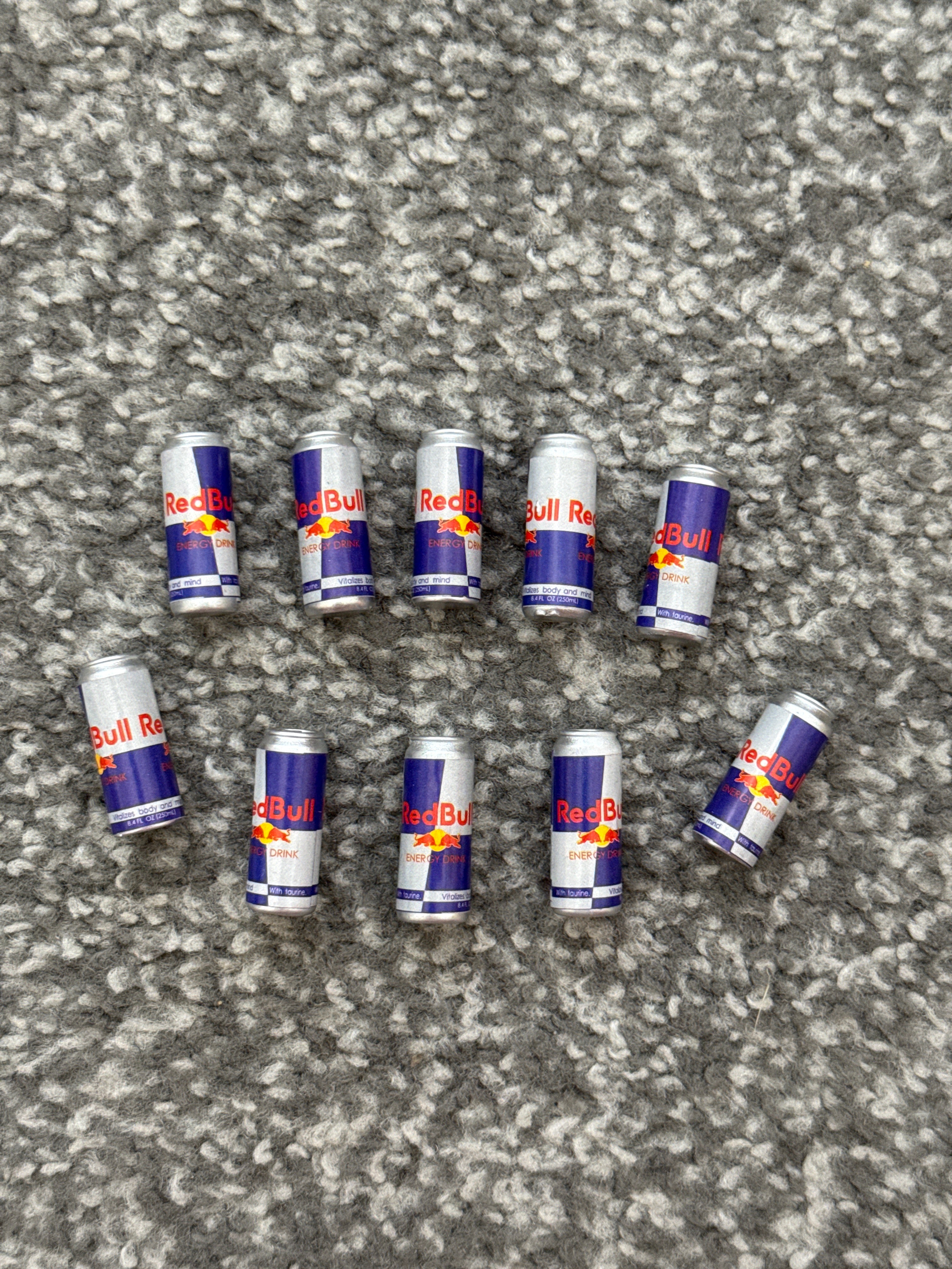 Red bull cans